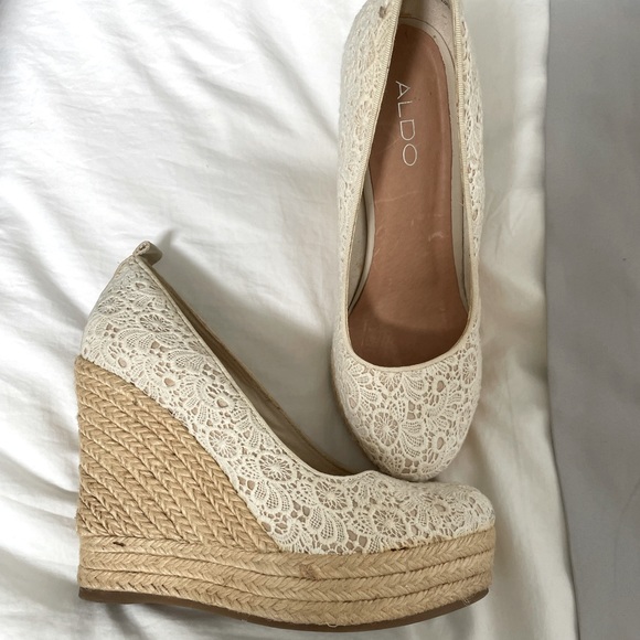Aldo lace wedge 39 - Picture 2 of 3